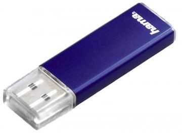 Hama 64GB Valore USB 2.0 Flash Drive - 25MB/s, Blue