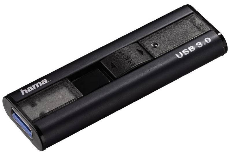 Hama 64GB Pro FlashPen USB 3.0 Flash Drive - 100MB/s, Dark Grey