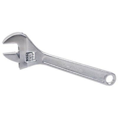 Apex iBuild Adjustable Wrench, Chrome-Plated, 8-In.