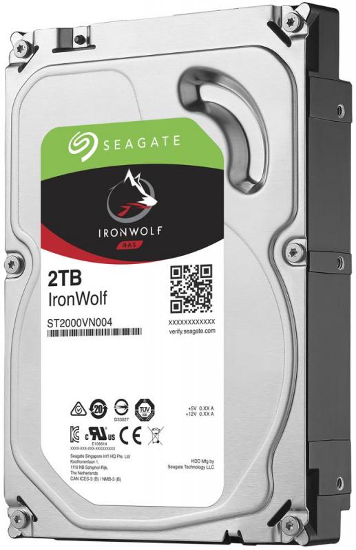 Seagate IronWolf 3.5" SATA 6Gb/s NAS Hard Drive, 2TB