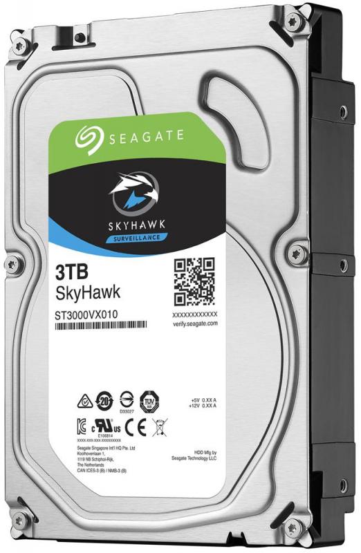 Seagate SkyHawk  3.5" SATA 6Gb/s Surveillance Hard Drive, 3TB