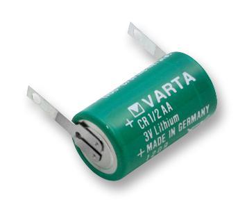 Varta 3V 950mAh Li-Mn ½AA Battery - Solder Tagged