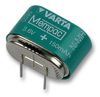Varta 3.6V 150mAh PCB Mount Memory Protection Battery