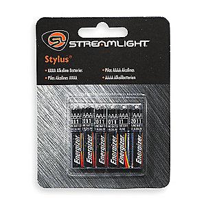 Streamlight AAAA Standard Battery, Stylus, Alkaline, PK6