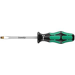 Wera Steel Screwdriver with 10" Shank and 1/2" Keystone Slotted Tip