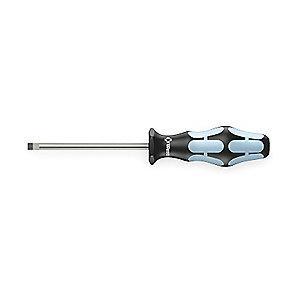 Wera Steel Screwdriver with 3-1/8" Shank and 1/8" Keystone Slotted Tip