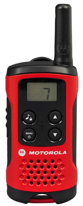 Motorola Walkie Talkie Compact Consumer Radios Red Twin Pack - 4km Range