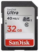 SanDisk 32GB Class 10 Ultra SDHC UHS-1 Memory Card - 40 MB/s