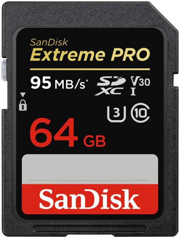 SanDisk Extreme Pro SDXC Class 10 UHS Speed Class 3, 64GB