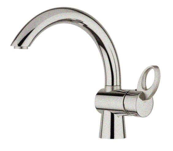 Blanco Rumor Solid Spout, Single Spray Faucet, Stainless Steel
