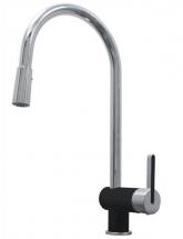 Blanco Rita, Pull Out, Dual Spray Faucet, Chrome/Anthracite