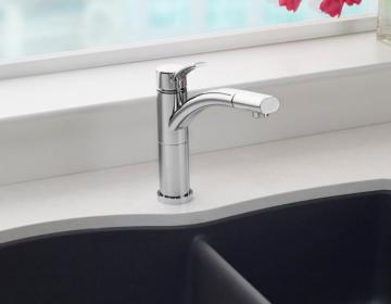 Blanco Leto, Pull Out, Single Spray Faucet, Stainless Steel