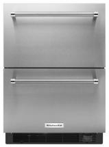 KitchenAid 24" Refrigerator with Bottom Freezer Drawer in Panel-Ready Stainless Steel