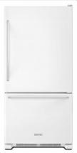KitchenAid 18.7 cu. ft. Full-Depth Refrigerator with Bottom Mount Freezer in White