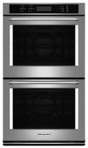 KitchenAid 4.3 cu. ft. Electric Double Wall Oven with Even-Heat True Convection in Stainless