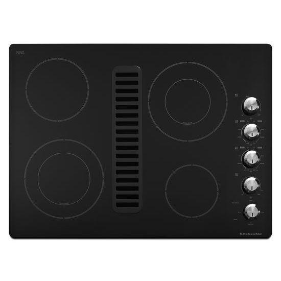 KitchenAid Architect Series II 30" Downdraft Electric Cooktop in Black