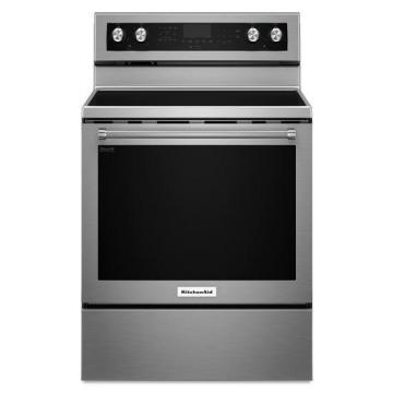 KitchenAid 30" 6.4 cu. ft. Electric Range with Convection Oven in Stainless Steel