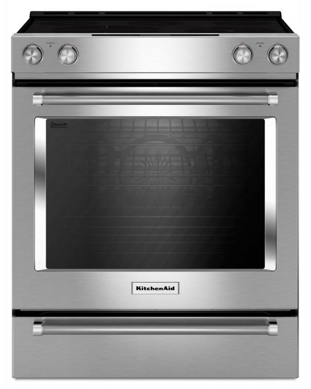 KitchenAid 7.1 cu. ft. Electric Slide-In Convection Range in Stainless Steel
