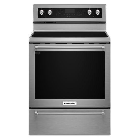KitchenAid 6.4 cu. ft. Free-Standing Electric Convection Range in Stainless Steel