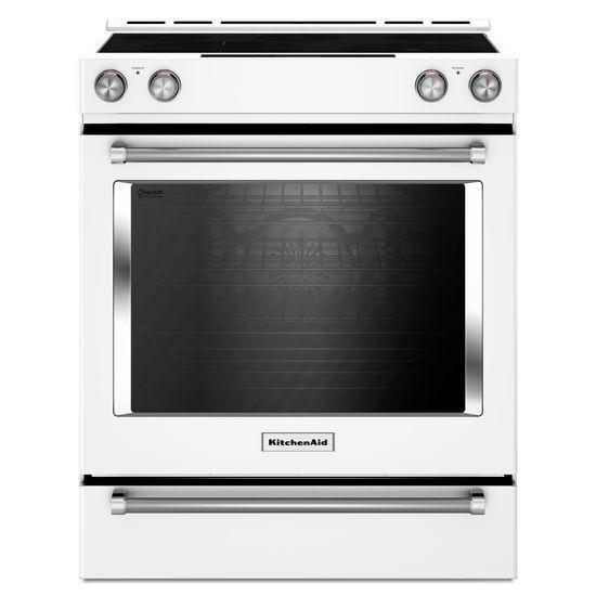 KitchenAid 7.1 cu. ft. Electric Slide-In Convection Range in White