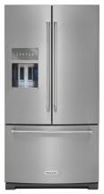 KitchenAid 26.8 cu. ft. Standard-Depth French Door Refrigerator, Exterior Ice and Water in Stainless