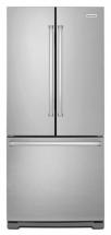KitchenAid 20 cu. ft. Counter-Depth French Door Refrigerator with Interior Dispenser in Stainless