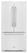 KitchenAid 20 cu. ft. Counter-Depth French Door Refrigerator with Interior Dispenser in White