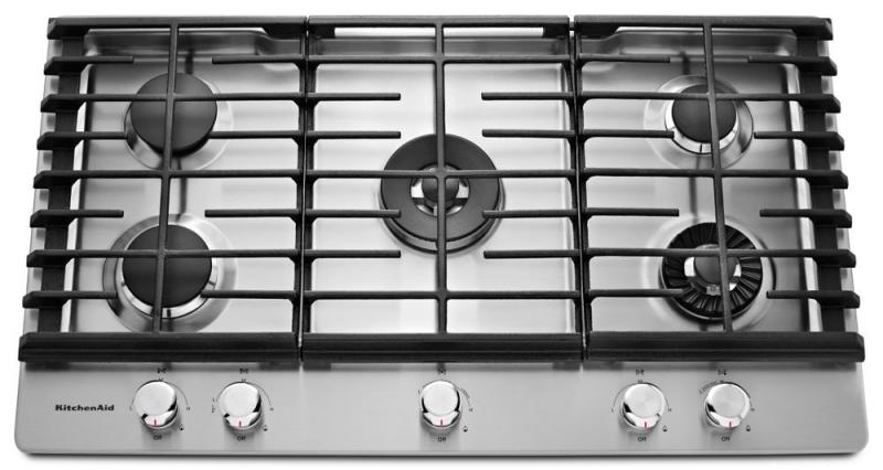 KitchenAid 36" Gas Cooktop with Even-Heat Griddle