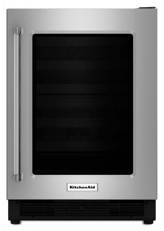 KitchenAid 5.1 cu. ft. Undercounter Refrigerator with Glass Door ...