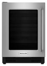 KitchenAid 5.1 cu. ft. Undercounter Refrigerator with Glass Door in Stainless Steel