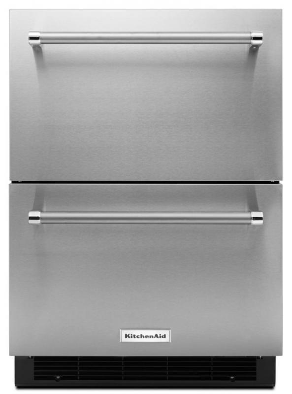 KitchenAid 4.7 cu. ft. Panel Ready Double Refrigerator Drawer in Stainless Steel