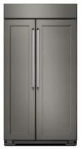 KitchenAid 25.5 cu. ft. Built-In Side-by-Side Refrigerator in Panel-Ready Design