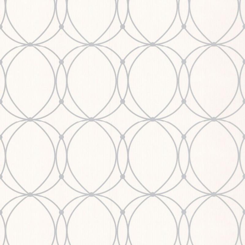 Graham & Brown Darcy White/Silver Wallpaper