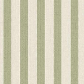 Graham & Brown Ticking Stripe Green/Cream Wallpaper