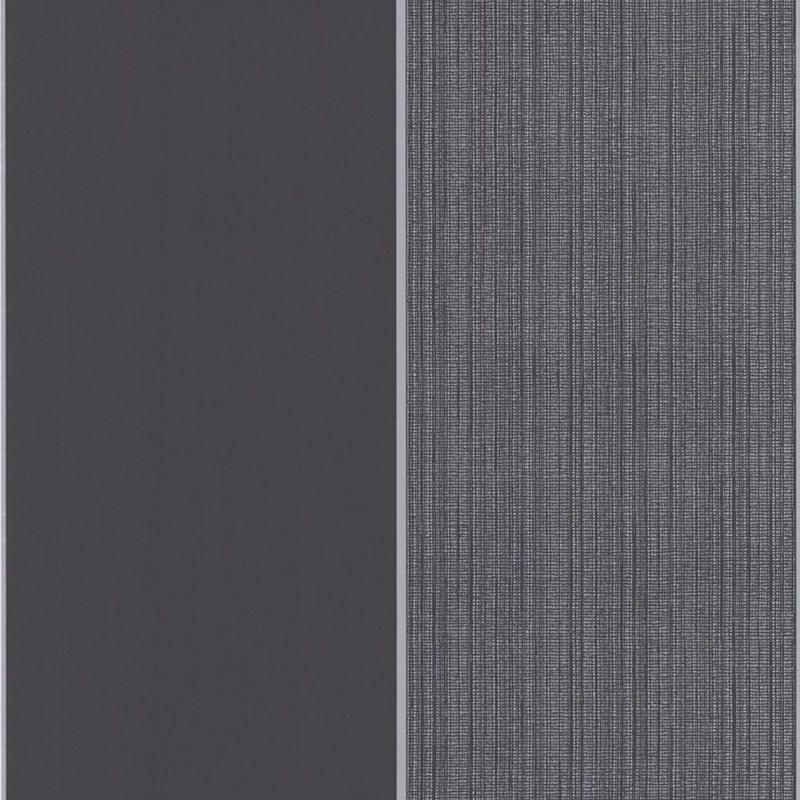 Graham & Brown Bold Stripe Charcoal/Silver Wallpaper