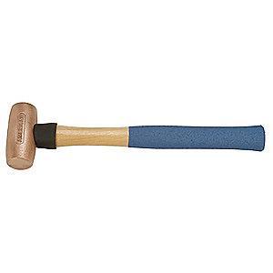 American Hammer Double Face Sledge Hammer, 3 lb. Head Weight, 1-3/4" Head Width, 14" Length