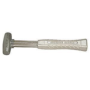 American Hammer Double Face Sledge Hammer, 1 lb. Head Weight, 1-1/2" Head Width, 12" Length