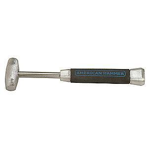 American Hammer Double Face Sledge Hammer, 1-1/2 lb. Head Weight, 1" Head Width, 12" Length