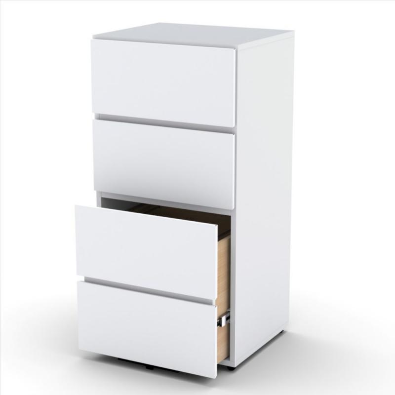 Nexera Blvd 3-Drawer Storage Unit with Filing Drawer