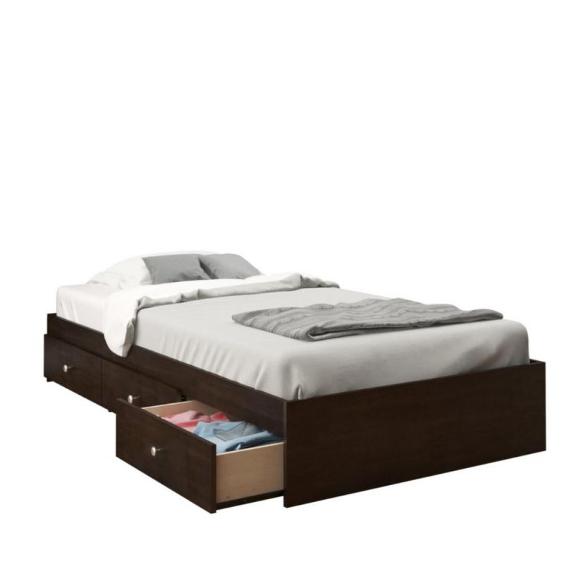 Nexera Pocono Twin Size 3-Drawer Storage Bed