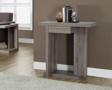 Monarch Dark Taupe Reclaimed-Look 32"L Hall Console Accent Table