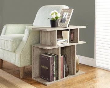 Monarch Dark Taupe Reclaimed-Look 24"H Accent Side Table