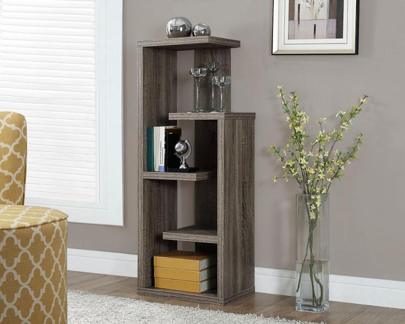 Monarch Dark Taupe Reclaimed-Look 48"H Accent Display Unit