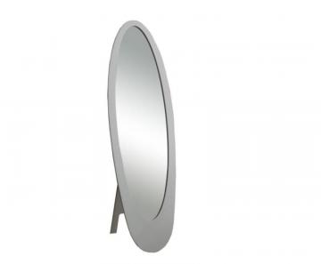 Monarch Mirror - 59"H / Grey Contemporary Oval Frame