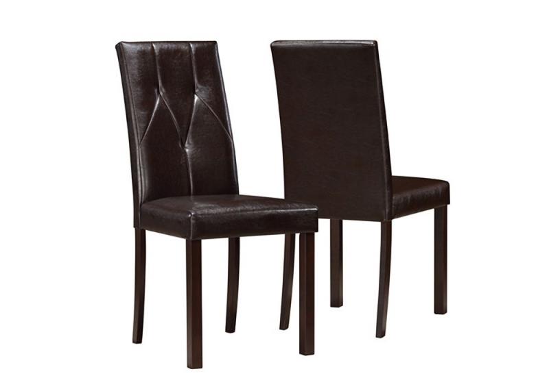 Monarch Dark Brown Leather-Look 38"H Dining Chair / 2Pcs Per Ctn
