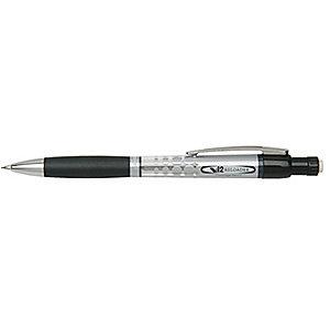 AbilityOne Mechanical Pencil,0.5mm,Silver/Blck,PK2