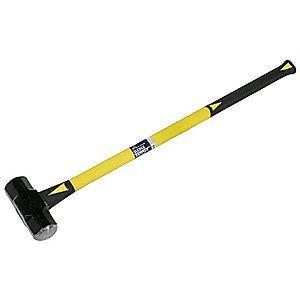 AbilityOne Double Face Sledge Hammer, 10 lb. Head Weight, 2-1/4" Head Width, 35-1/2" Length