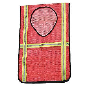 AbilityOne Orange/Red with Silver Stripe High Visibility Vest, Hook-and-Loop Closure, Universal
