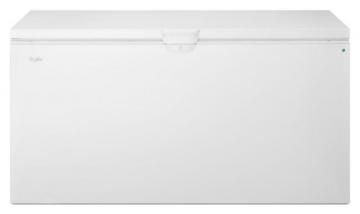 Whirlpool 21.7 Cu. Ft. Chest Freezer with Extra-Large Capacity and Temperature Alarm in White