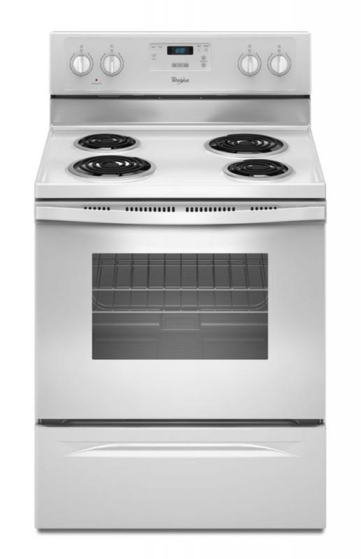Whirlpool 4.8 cu. ft. Free-Standing Counter Depth Electric Range in White